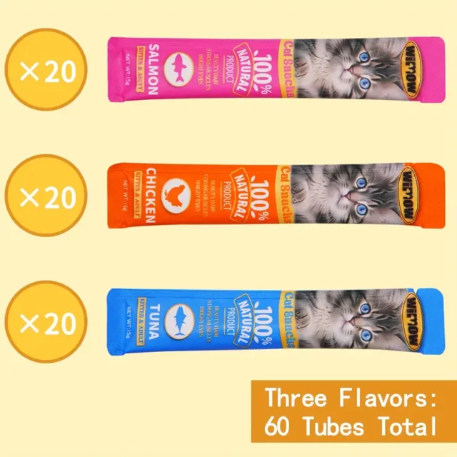 60 Tubes Cat Snacks - Image 3