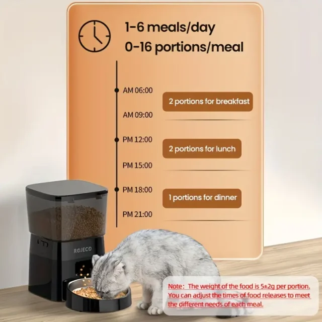 ROJECO Automatic Cat Feeder - Image 2