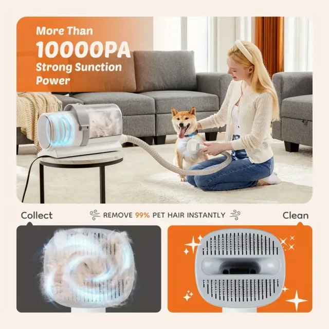 Pet Grooming Vacuum Kit 5 in 1 - Image 4